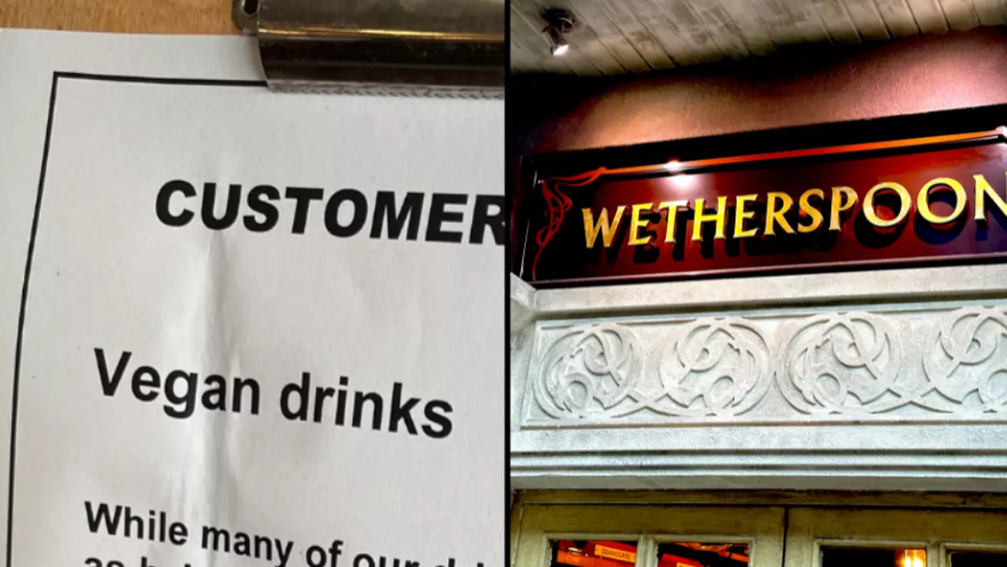 Wetherspoons customers baffled after restaurant issues confusing warning to vegans