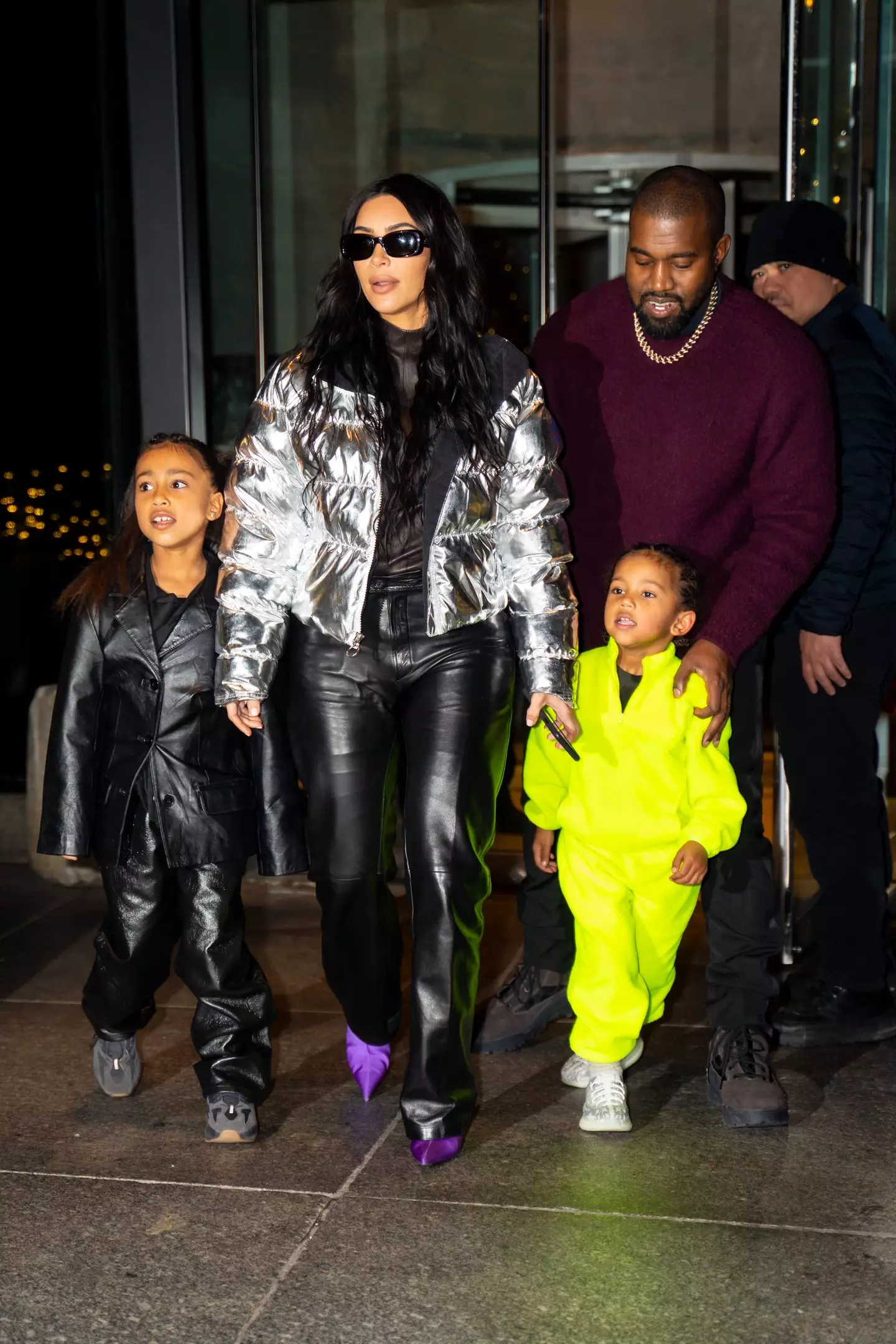 Kim and Kanye pictured with North and Saint West back in 2019 (TheStewartofNY/GC Images)