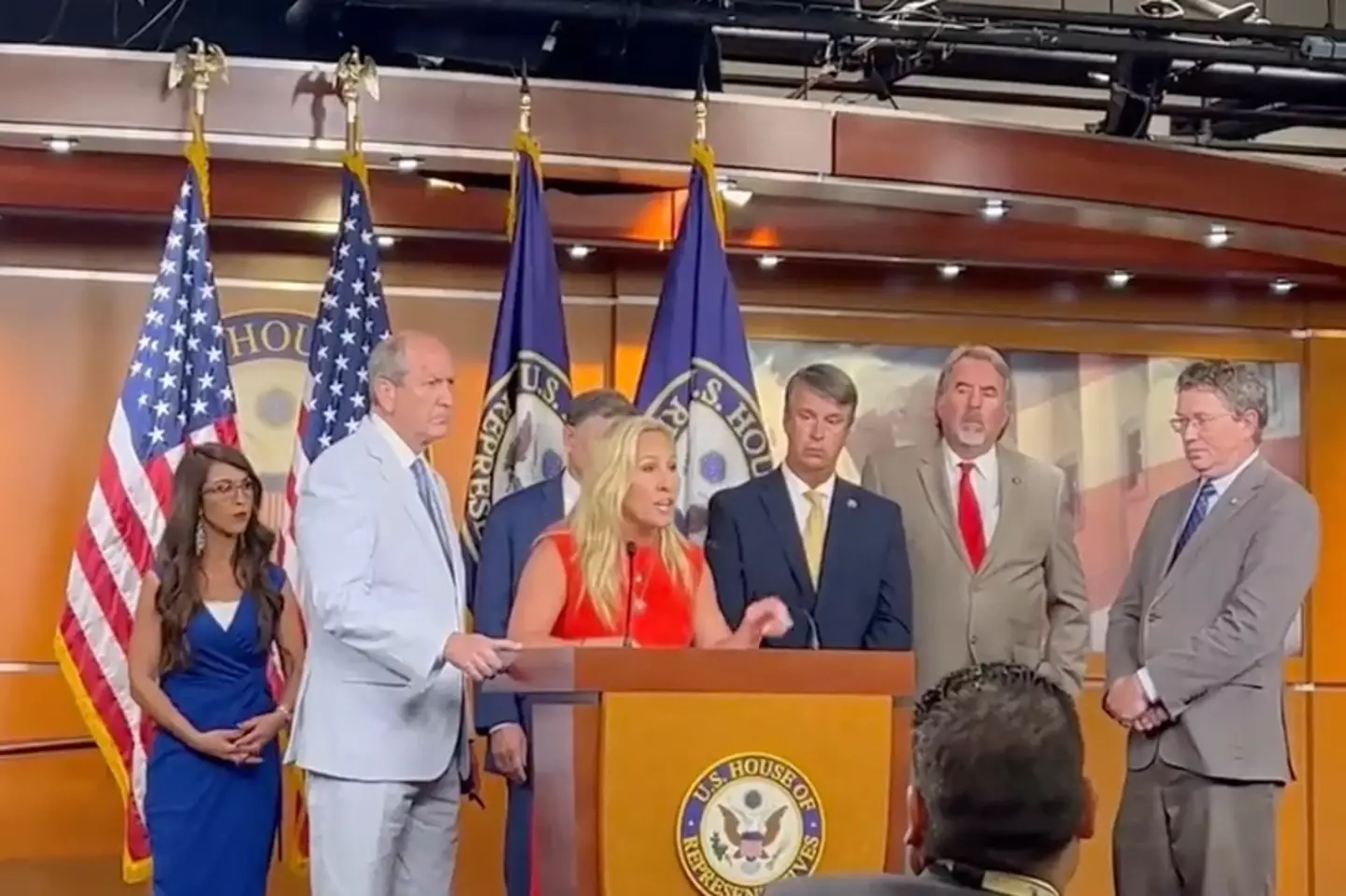 The congresswoman used the same line on Channel 4 journalist Siobhan Kennedy in 2022 (X/@RepMTG)