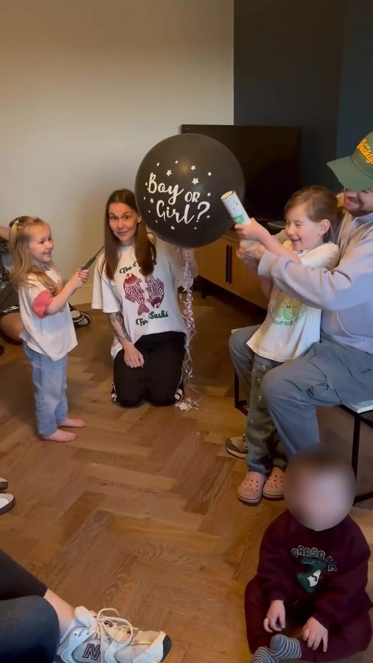 But the couple still hosted the gender reveal to celebrate with the rest of their family (Kennedy News and Media)