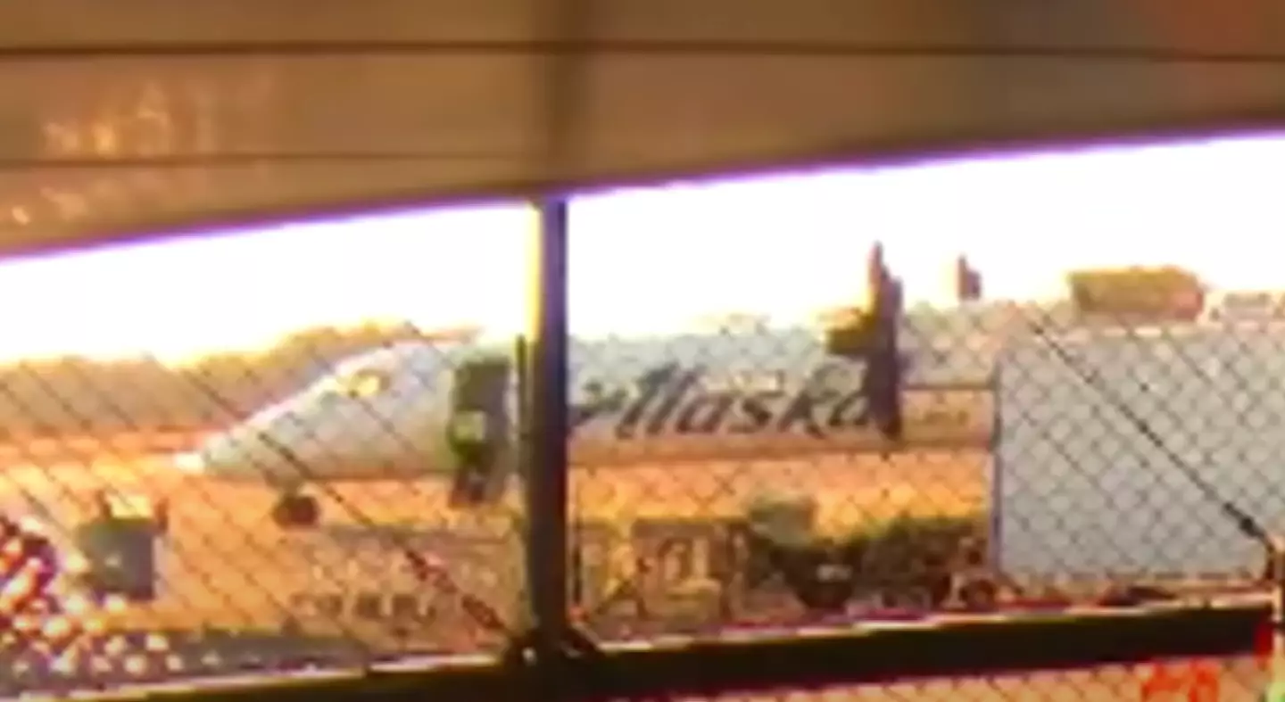 Russell somehow managed to get into the plane while it was moving (YouTube/Inside Edition)