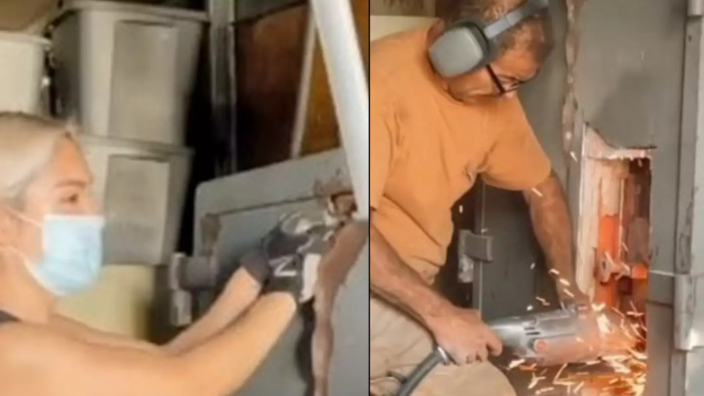 Woman forced to phone police after opening safe found in house bought for auction