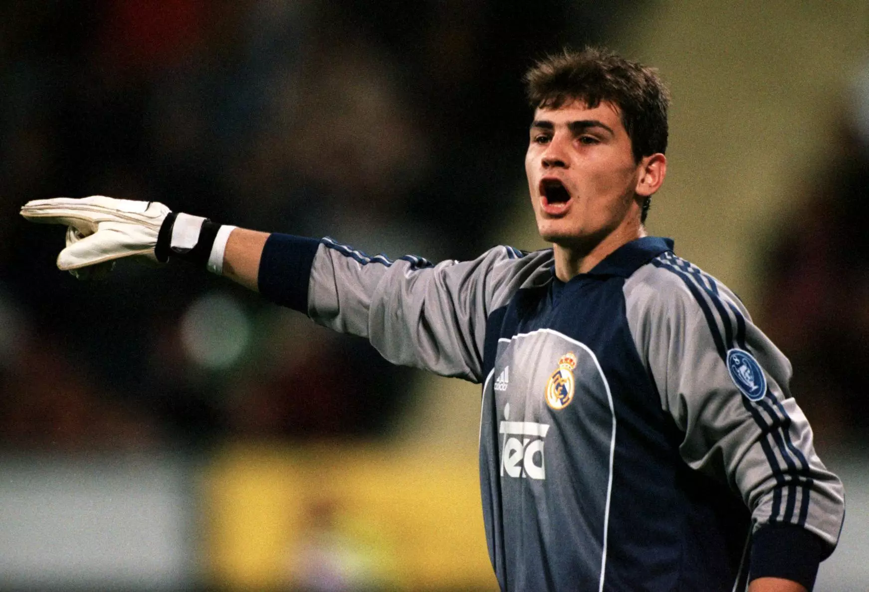 A young Casillas playing for Real. Image: PA