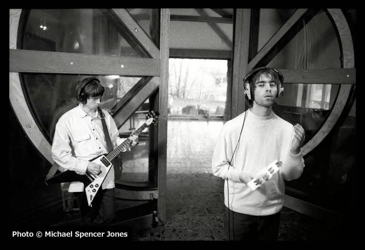 Oasis recording Definitely Maybe at Monnow Valley