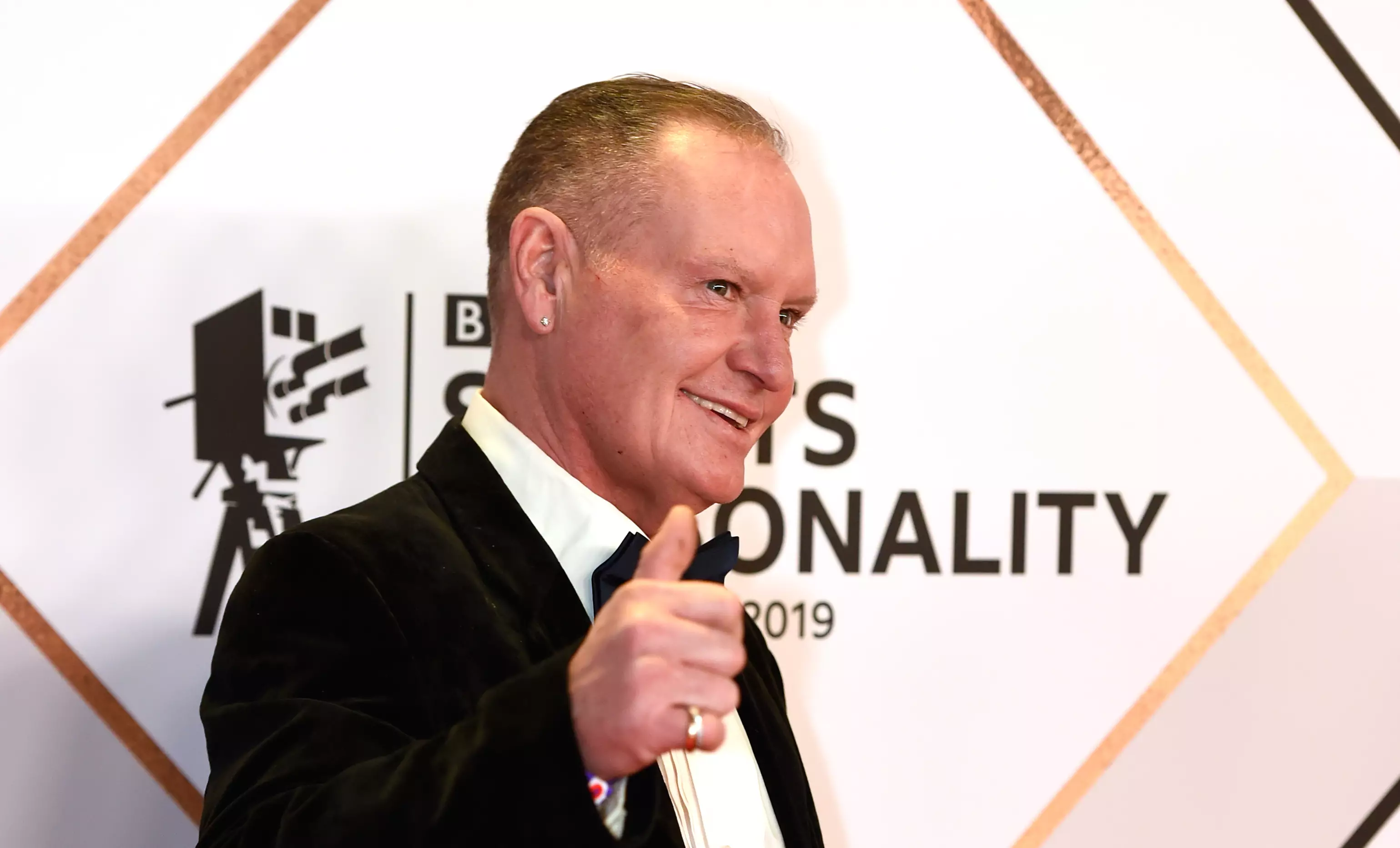 Paul Gascoigne at the BBC Sports Personality of the Year Awards 2021 (