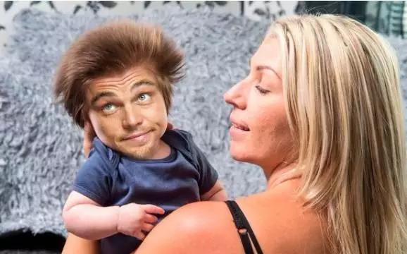 Someone Photoshopped Celebrity Faces Onto The Baby With Loads Of Hair