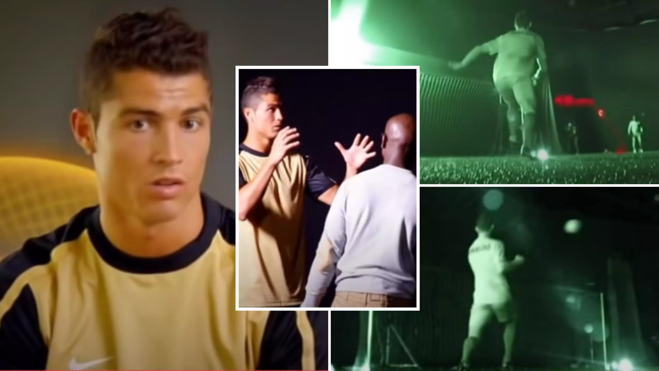 Rare Footage Sees Cristiano Ronaldo Achieve The Ultimate 'No-Look Finish' In Complete Darkness