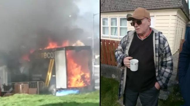 Bankrupt Man Set Fire To His Belongings And Stood Drinking Cup Of Tea 