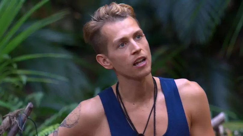 James McVey while he was on I'm A Celebrity... Get Me Out Of Here!