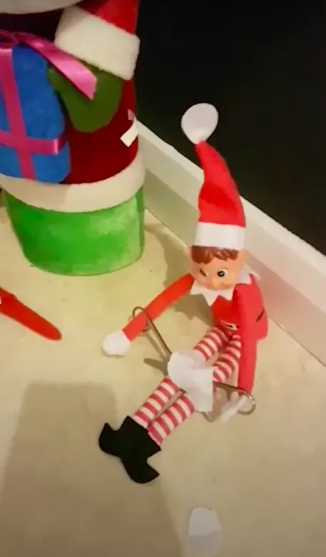 The Elf on the Shelf caught red-handed (