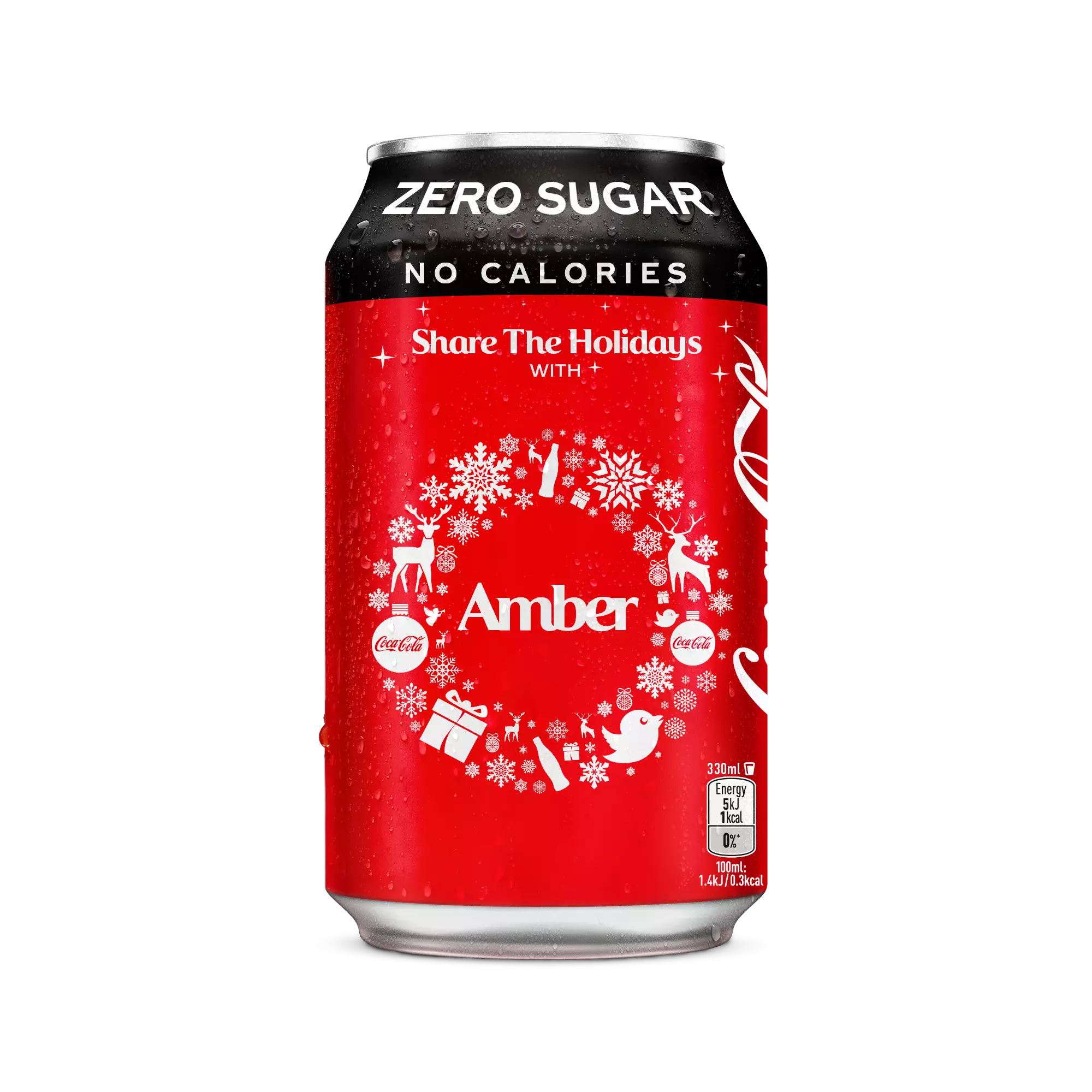 You can order a free can of Coke Zero with your name on it (