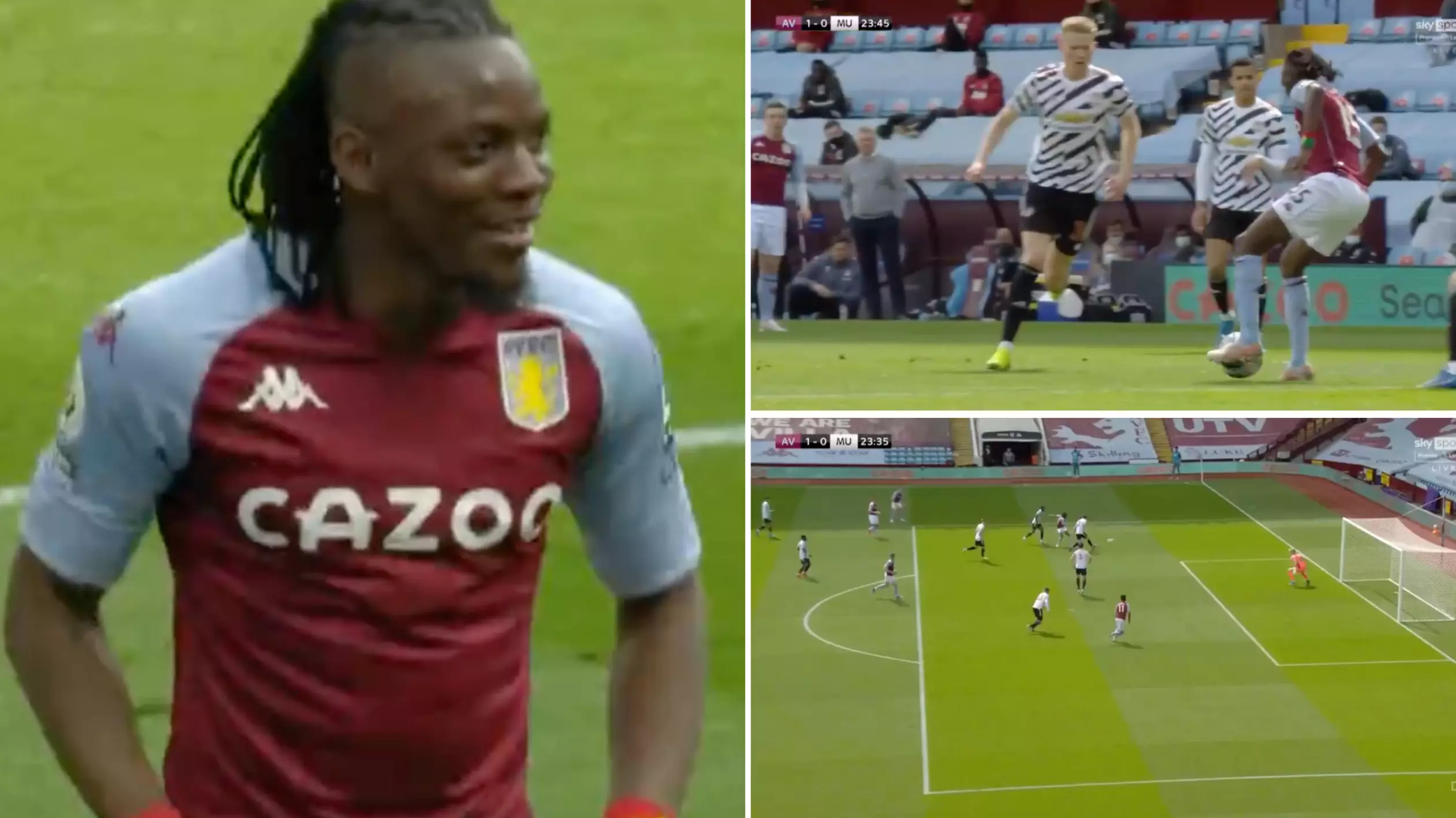 Bertrand Traore Picks Out Top Corner From A Very Tight Angle To Score Spectacular Goal