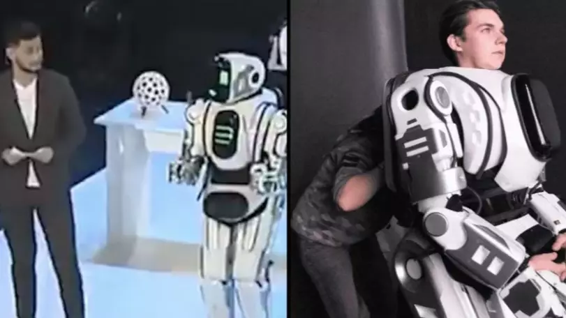 Russia’s High-Tech AI Robot Turns Out To Be Human In Robot Costume