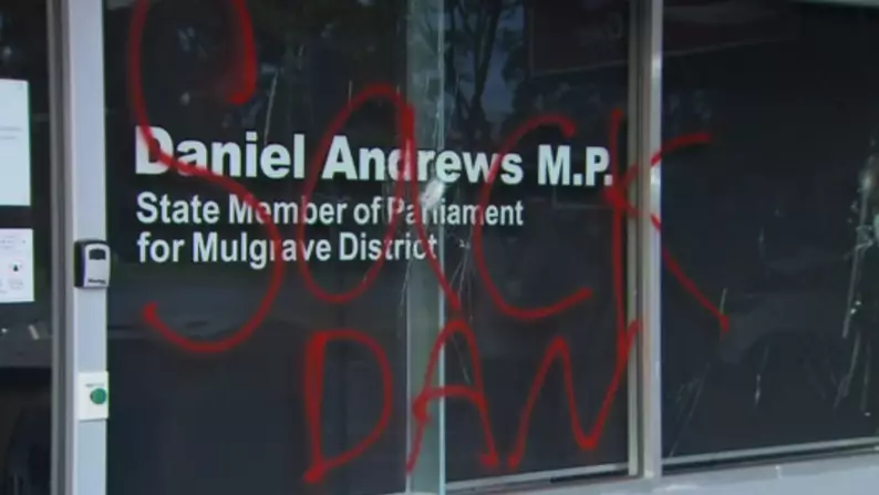 Premier Daniel Andrews' Office Has Been Vandalised