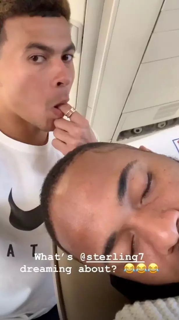 The Spurs midfielder filmed himself playing the prank on his teammate.