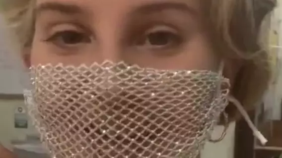 Lana Del Rey Criticised For Wearing A Mesh Face Mask To Meet Fans