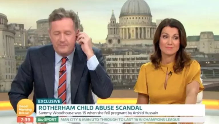 Piers Morgan refused to read the statement out which was provided by the Ministry of Justice.