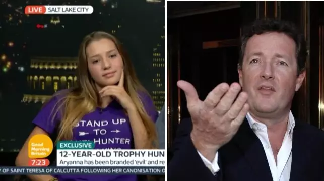 Piers Morgan Pisses Off 12-Year-Old Hunter By Threatening Her Cat