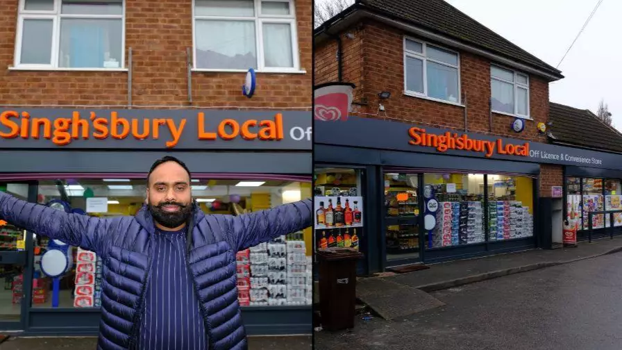 Man Who Called His Shop Singh'sbury Local Says It's Just A Coincidence