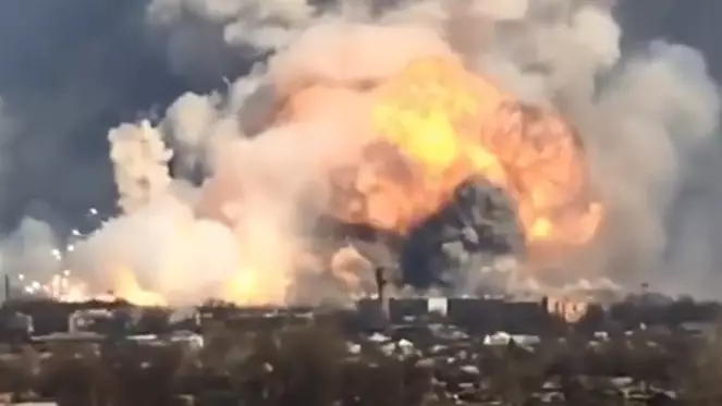 Russian Rebels Cause 'Firework-like' Explosion In Ukrainian Missile Factory