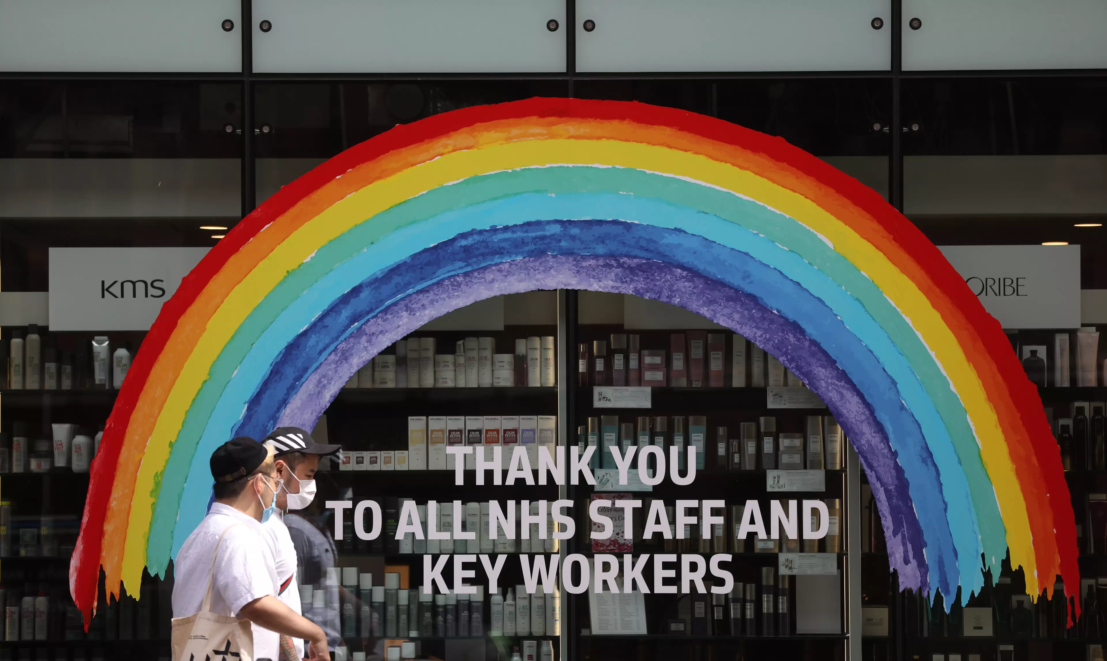 This year has seen the rainbow widely adopted as a symbol of solidarity and support for key workers (