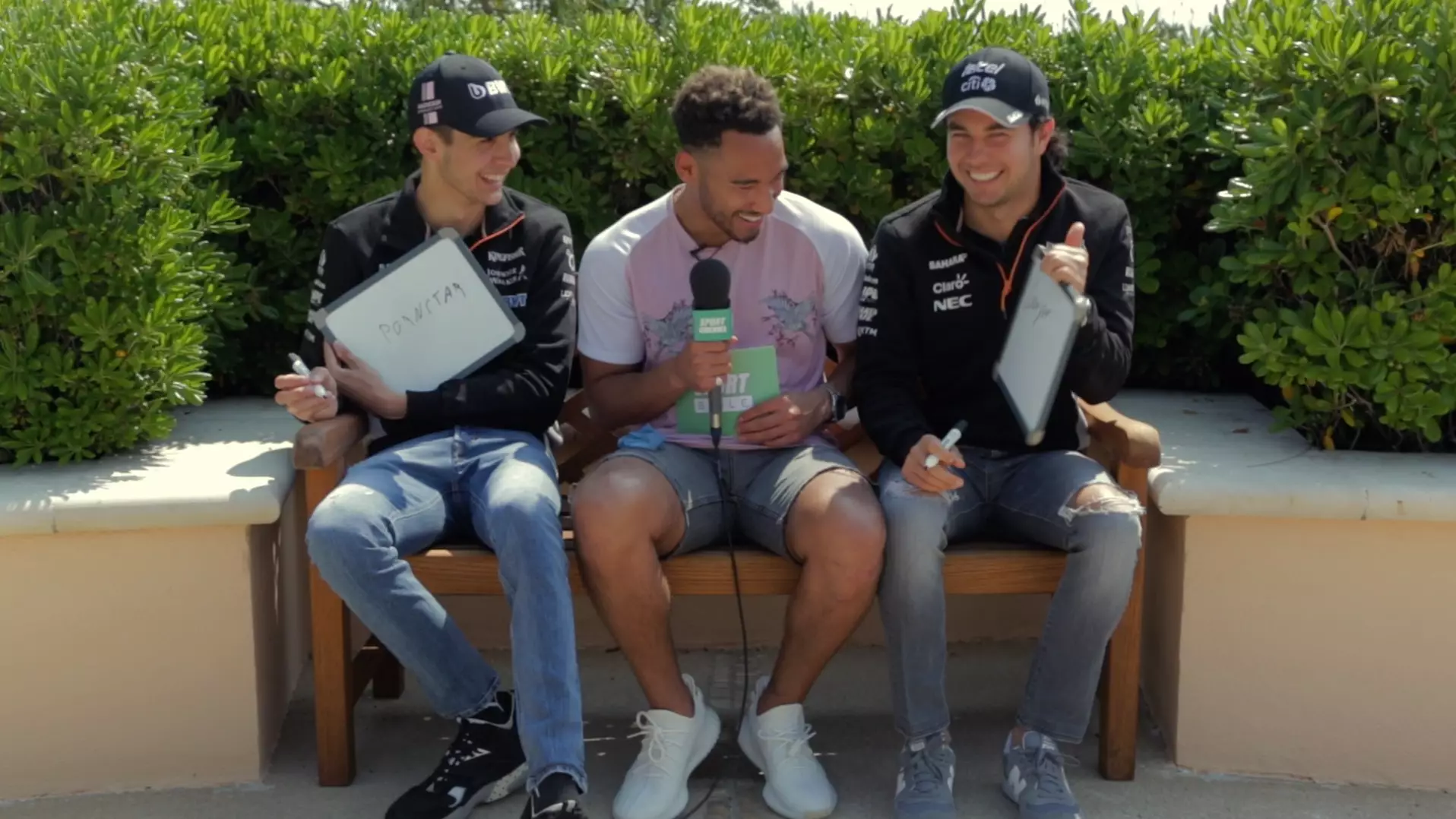 WATCH: Teammates: Sahara Force India's Sergio Perez And Esteban Ocon