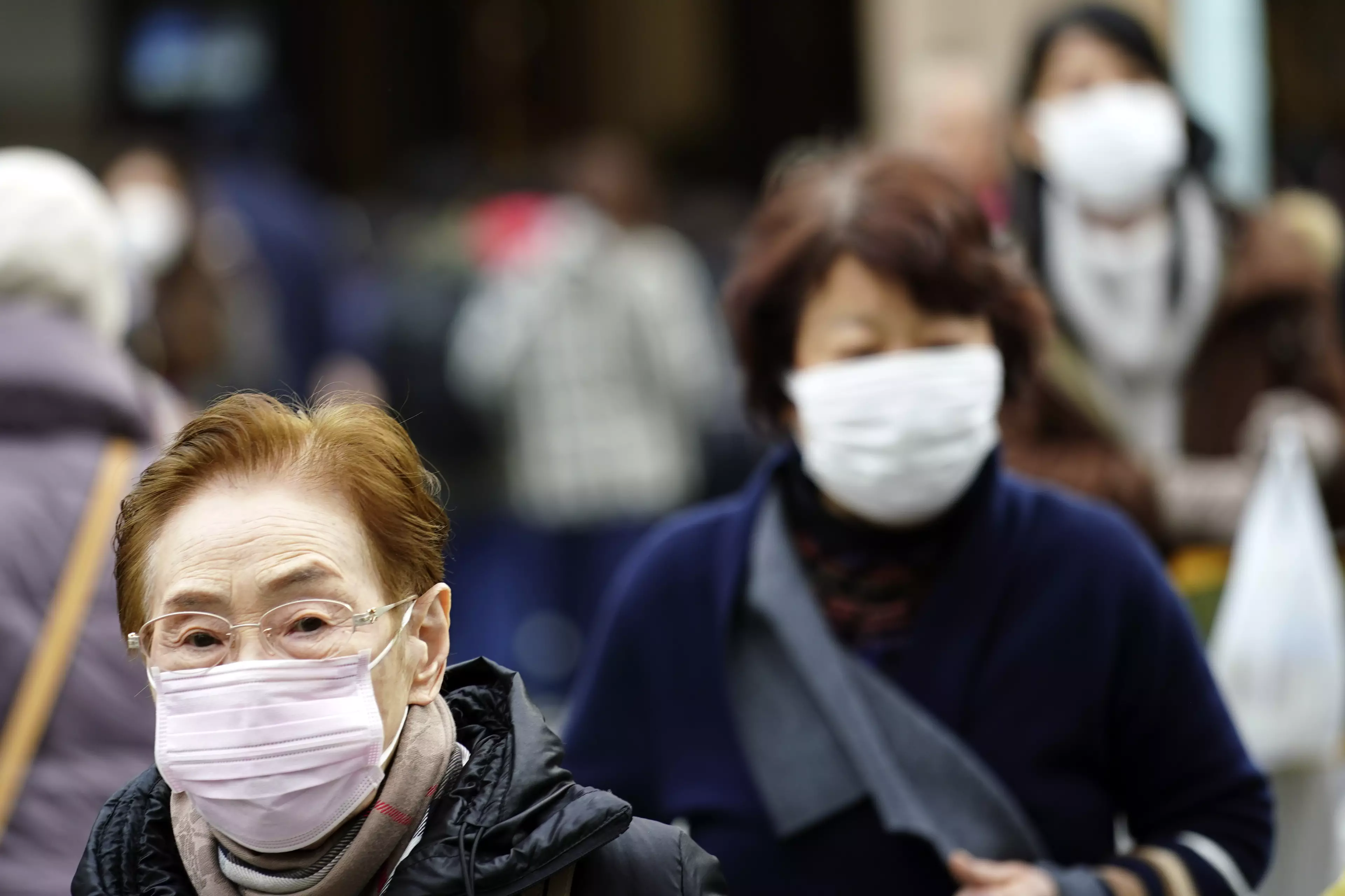 People have been buying face masks to protect themselves.