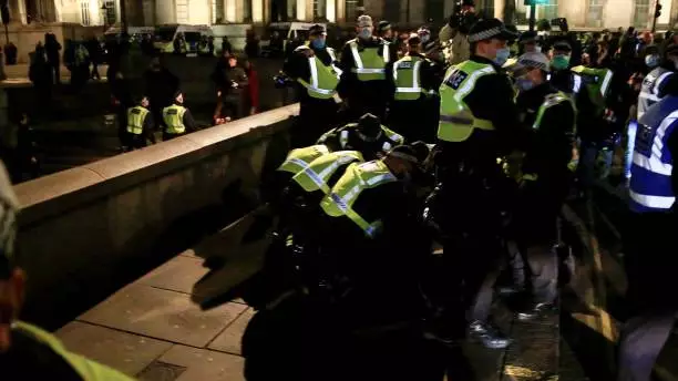 Police Release Warning After Large Group Of People Join Anti-Lockdown Protest