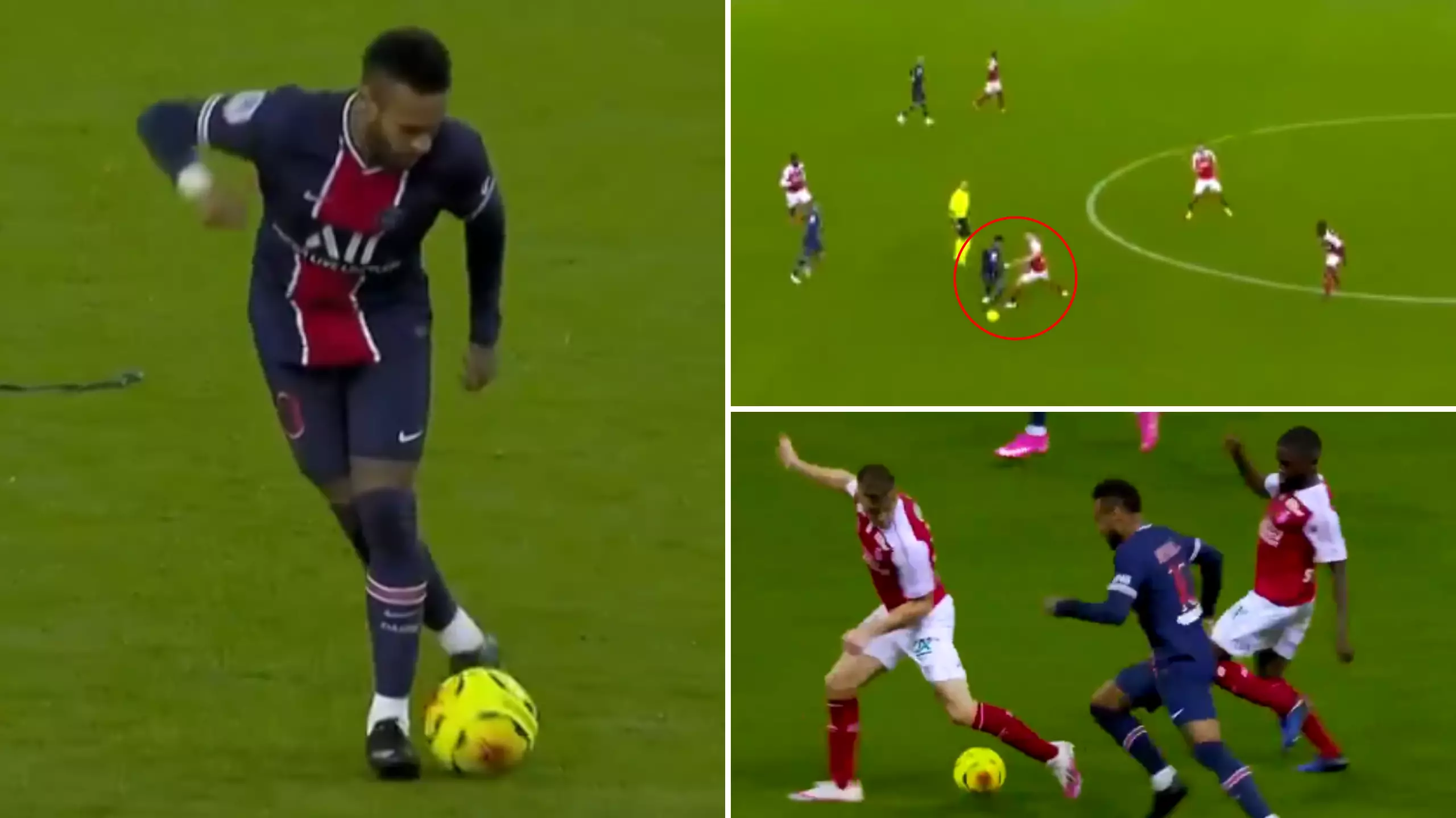 Neymar's Sensational Highlights In Central Midfield Vs Reims Prove He Is The Complete Footballer