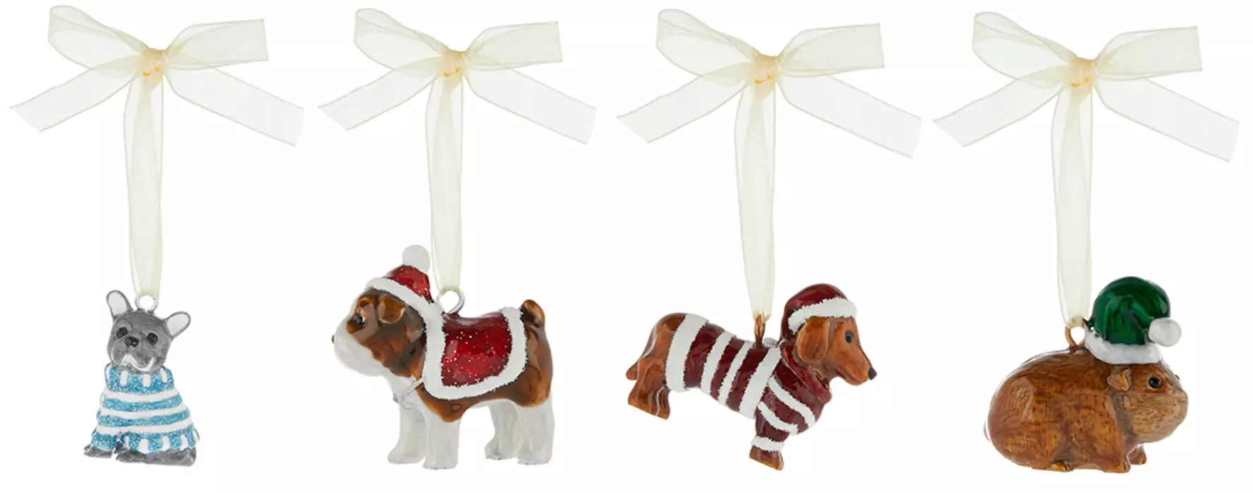 Monsoon is selling pet themed Christmas decorations. (