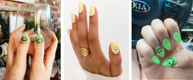 These nails would not give you a smiley face (