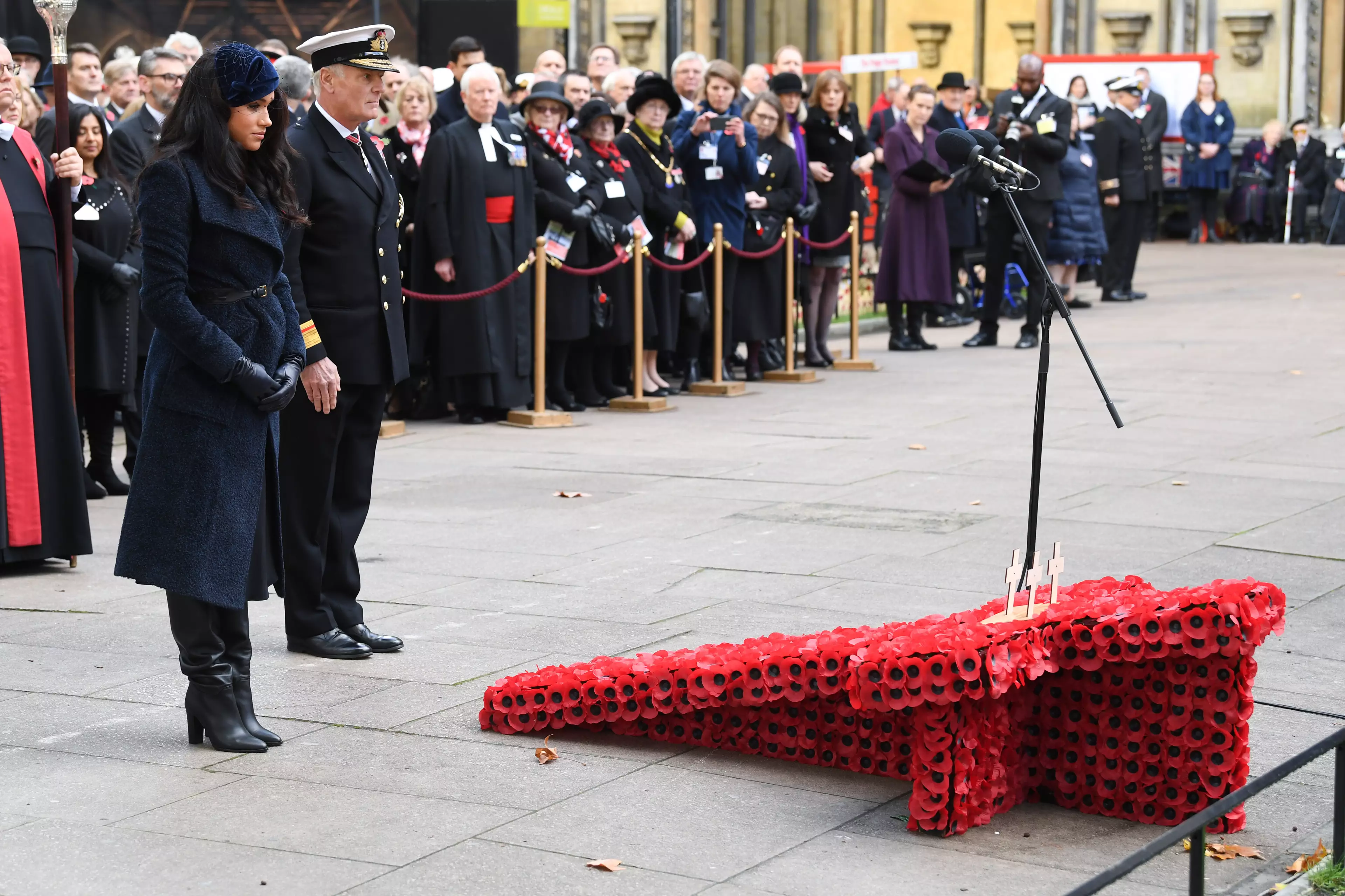 Meghan Markle at a Remembrance Day engagement in November (
