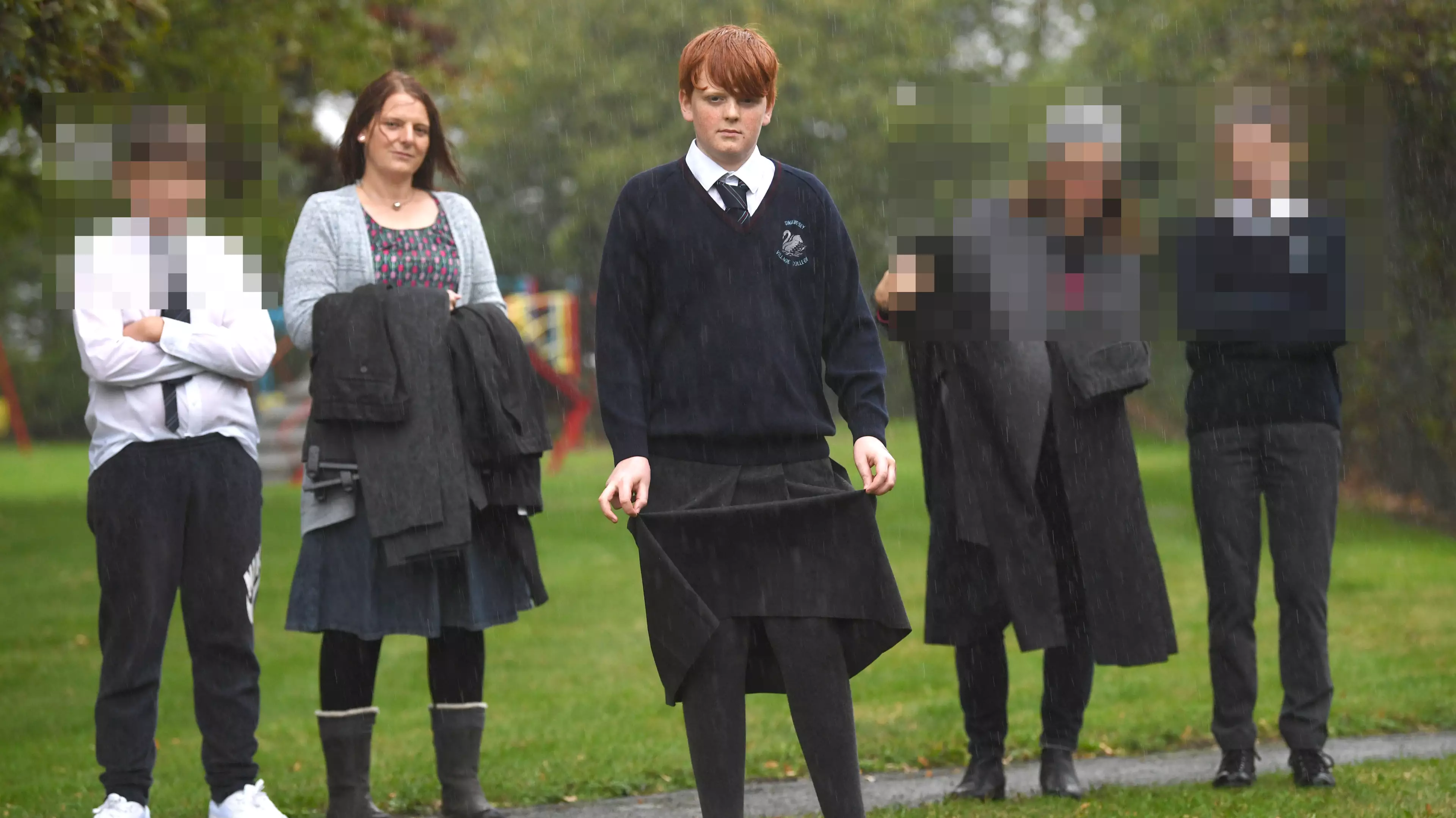 Schoolboy Wears Skirt To School After Being 'Kicked Out Of Lessons' For Wearing 'Wrong Trousers' 