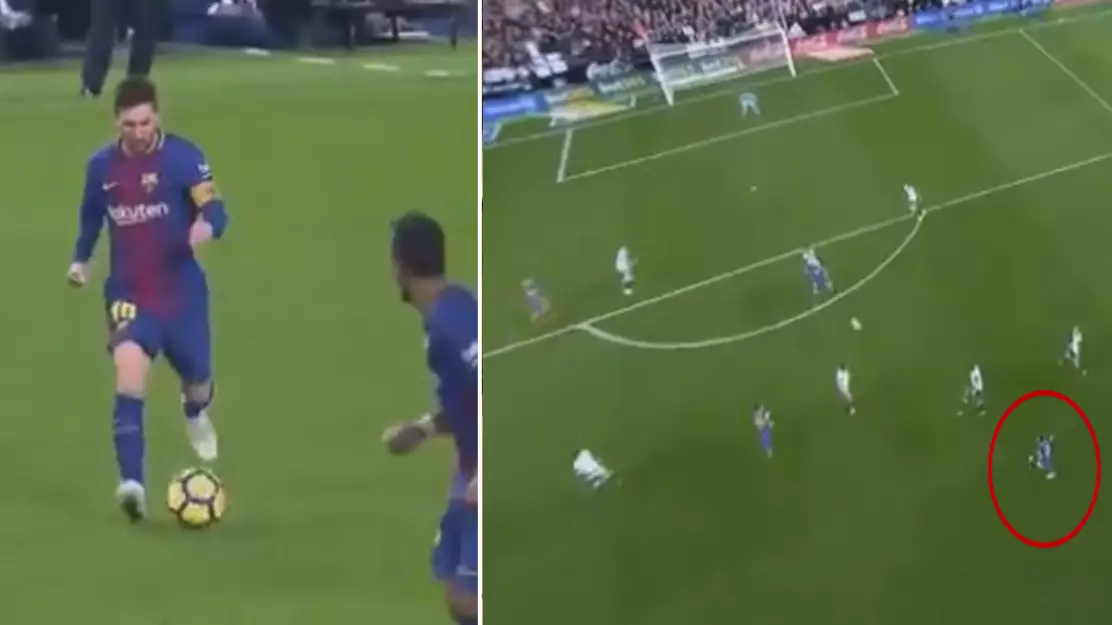 The Four Different Angles Of Lionel Messi's 'Assist Of The Season' vs Valencia 
