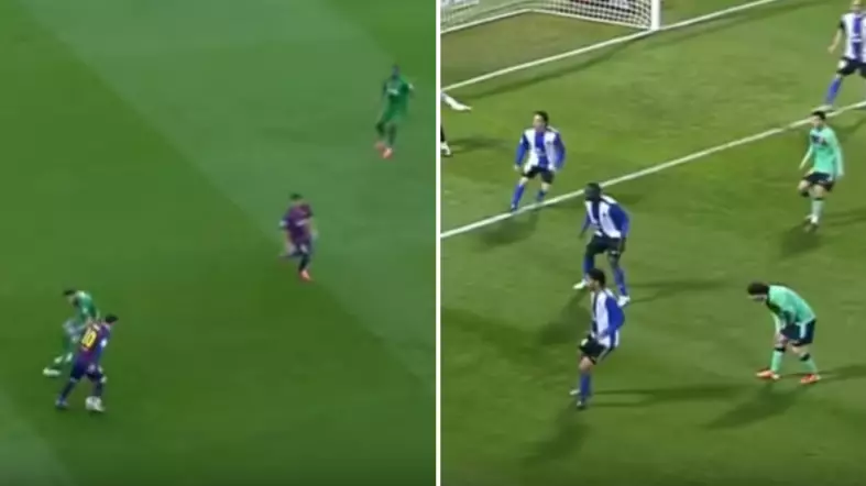 Compilation Of Lionel Messi Fooling Opponents Without Touching The Ball Proves He's A Genius