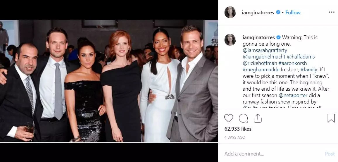 Gina Torres' post on Instagram.