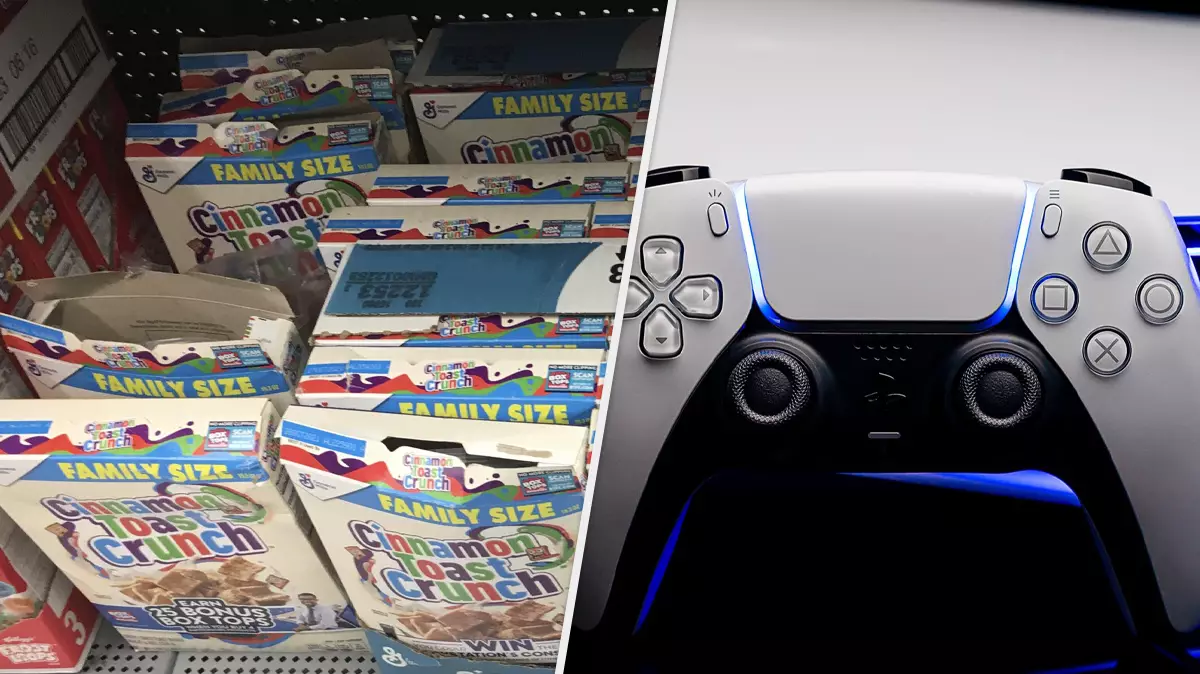 Desperate PlayStation 5 Shoppers Are Desecrating Boxes Of Cereal In Shops Now