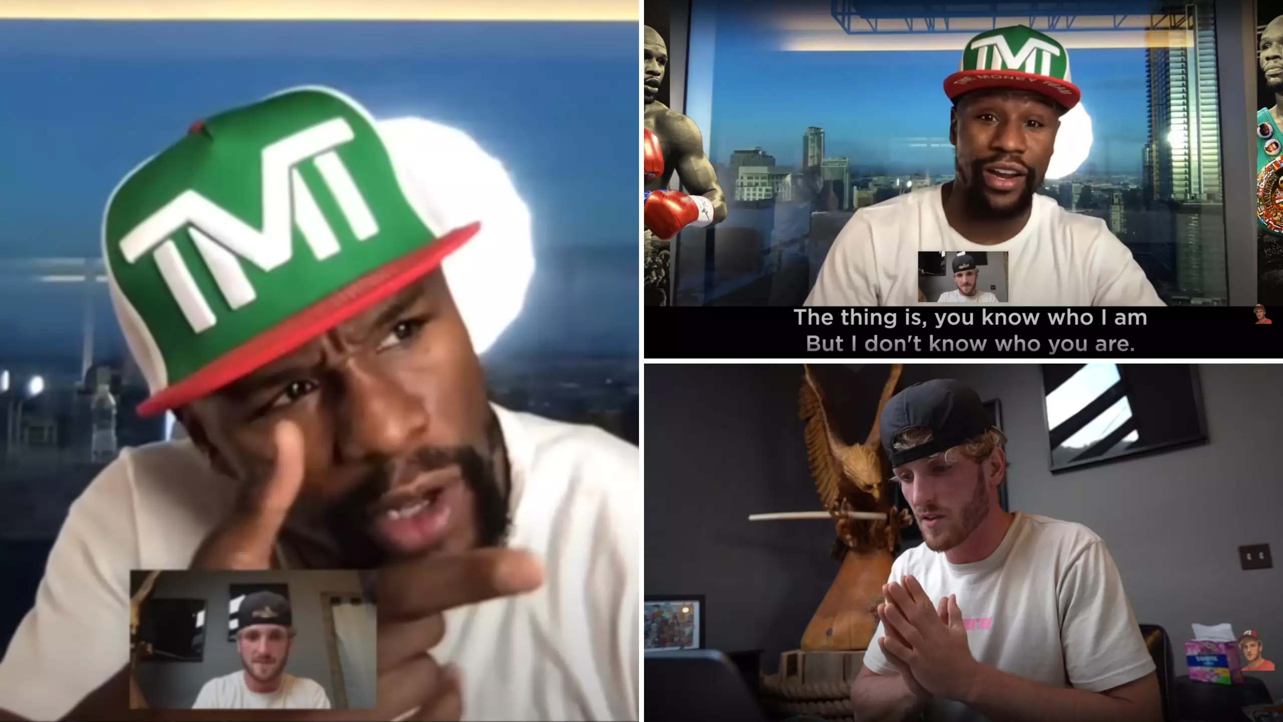 Logan Paul Shares Footage Of FaceTime With Floyd Mayweather That 'Pi**ed' Him Off