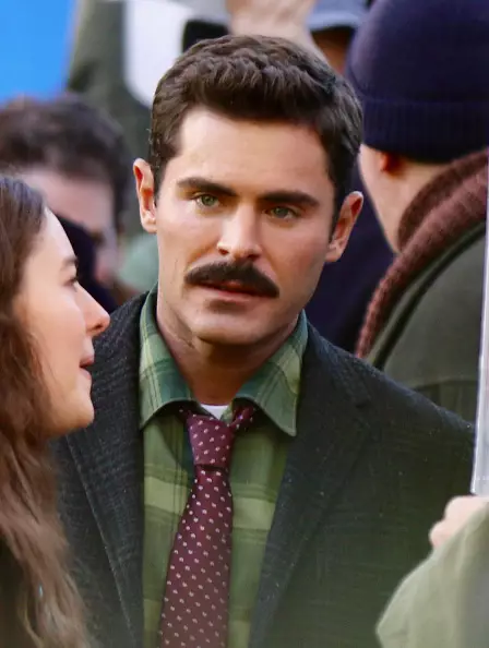 Zac Efron is now sporting a moustache.