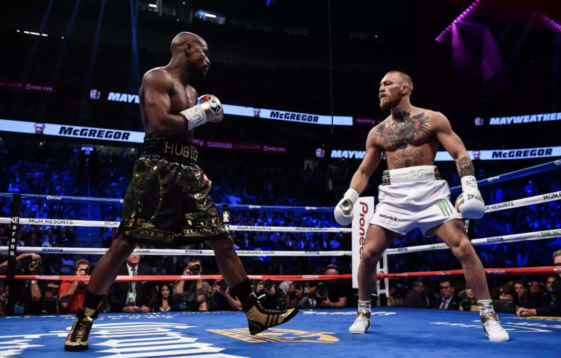 Floyd Mayweather stepped away from professional boxing after his 2017 victory over UFC star Conor McGregor