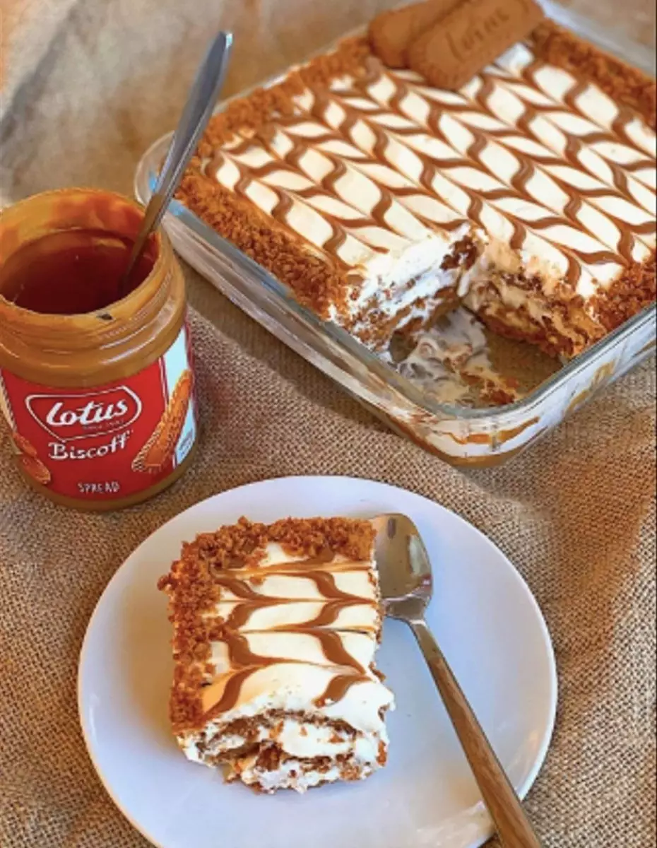 How about using the fan-favourite spread to whip up a Biscoff lasagne? (