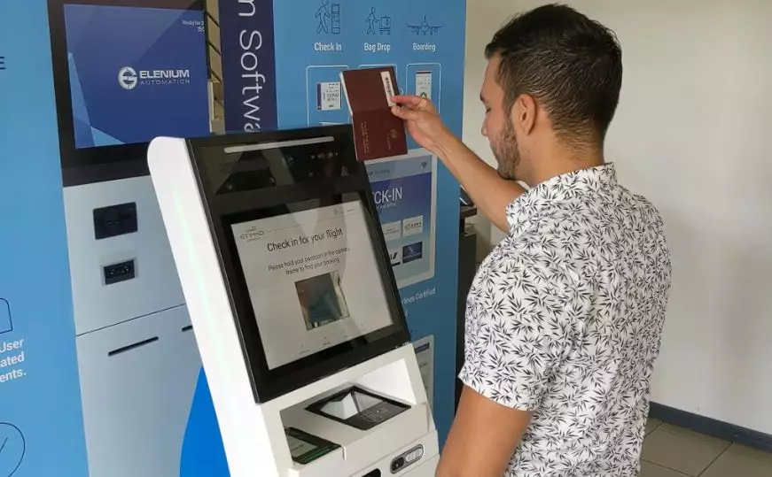 The technology will be at airport touchpoints like self check-in desks.