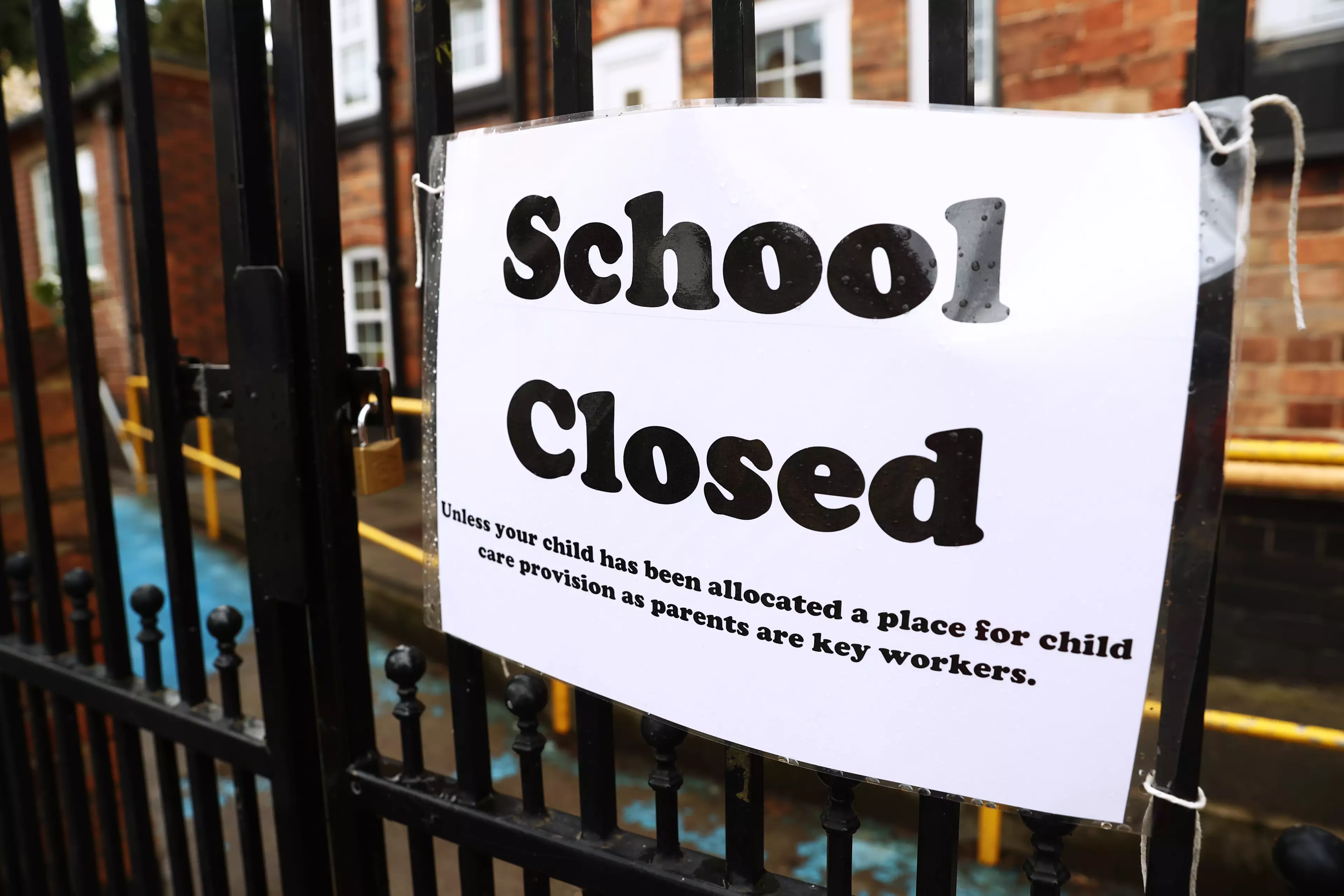 Schools closed to pupils during lockdown earlier this year (