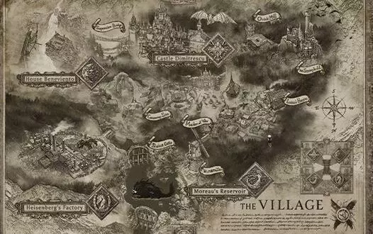Resident Evil Village's cloth map /