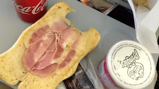 Passenger Who Wanted ‘Proper Food’ Gets Served The Saddest Looking Bacon Sandwich Ever