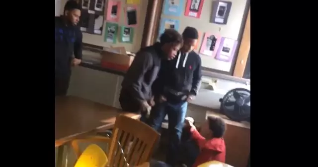 Teenager Gets Knocked The Hell Out After Hitting His Teacher