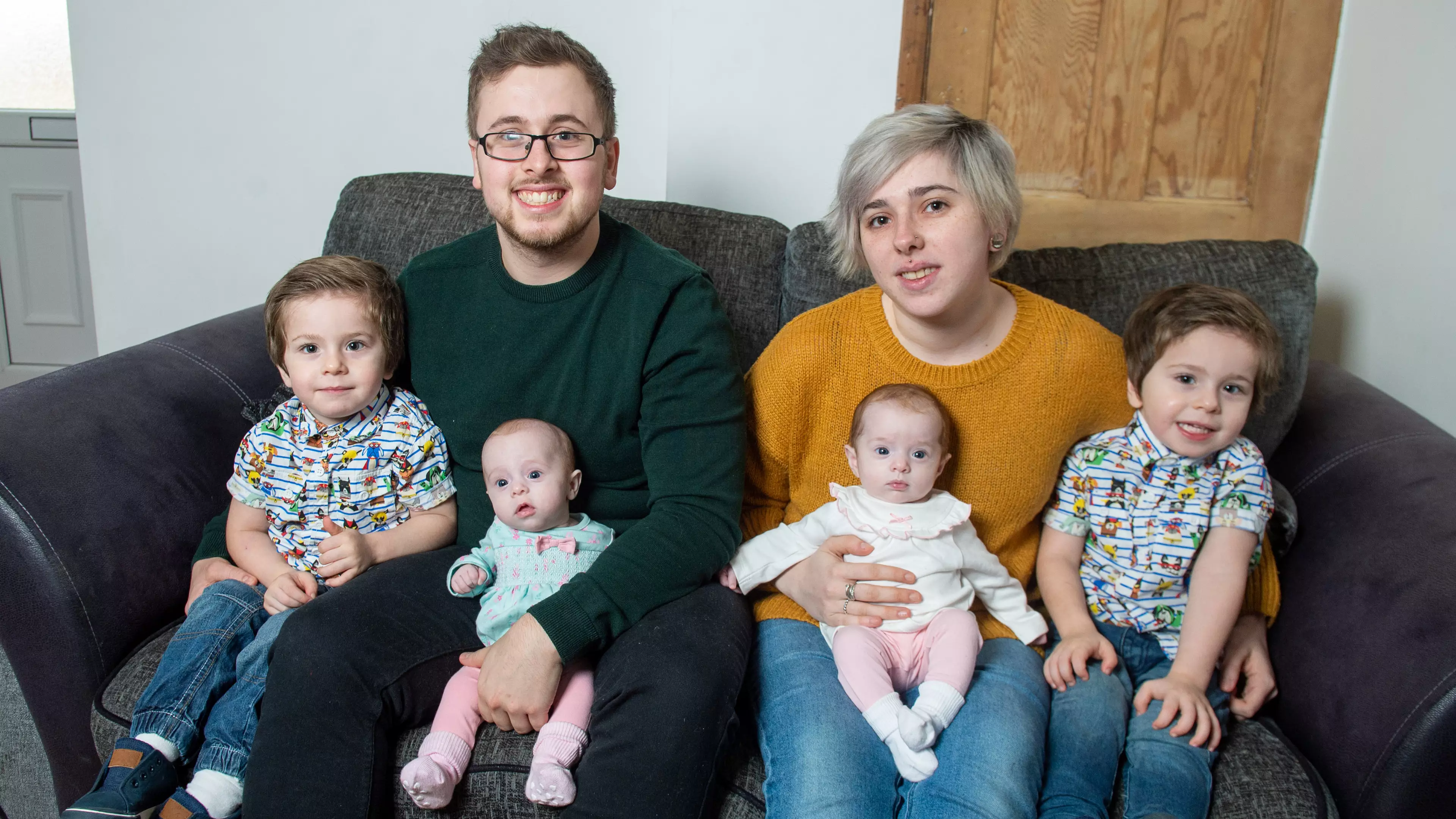 Young Couple Stunned By Giving Birth To Consecutive Sets Of Identical Twins