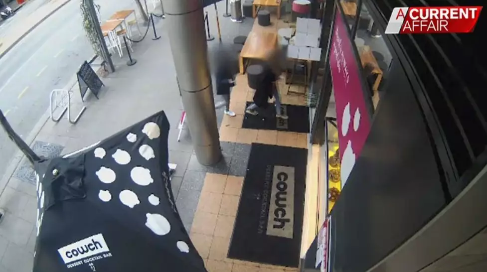 CCTV footage at Cowch Bar shows Olivia Muranga entering the premises.