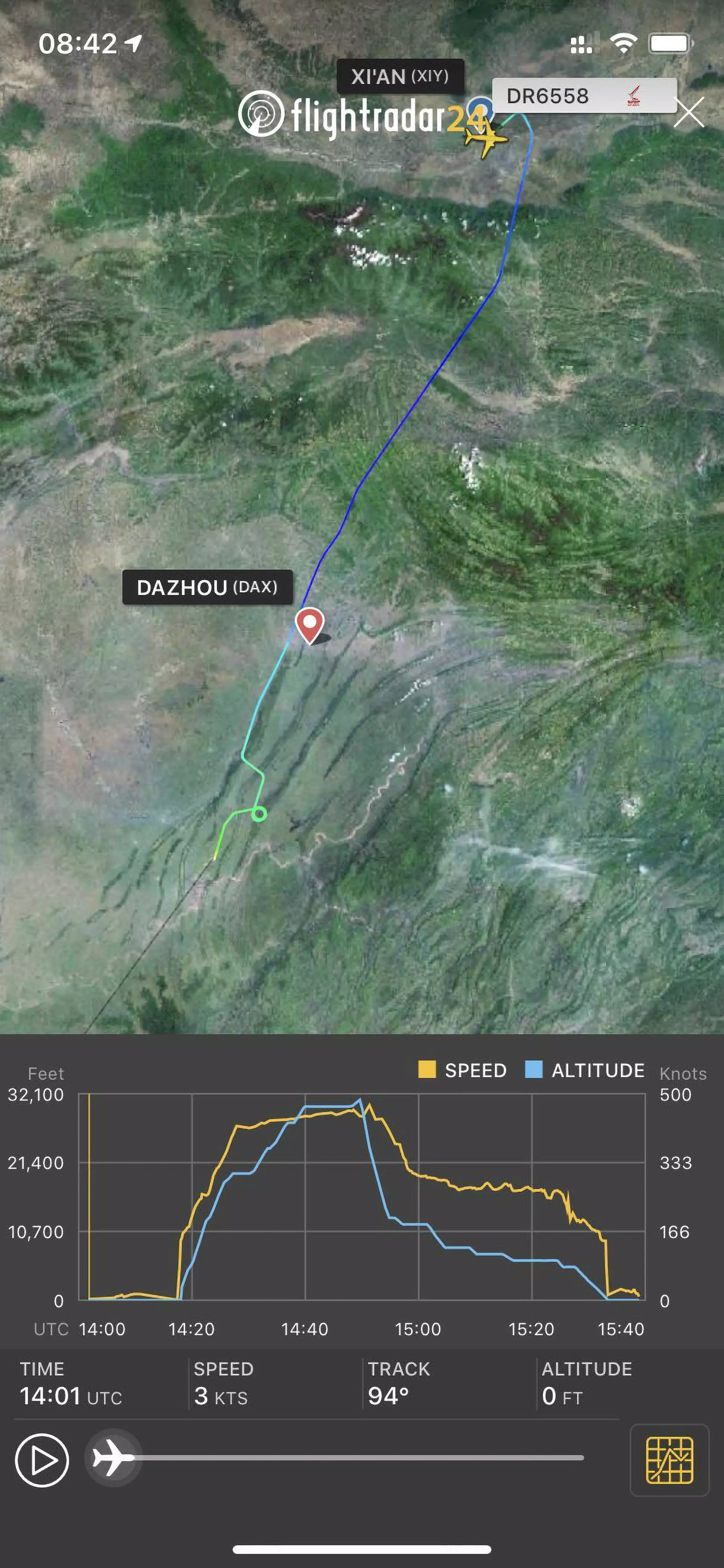 Flight-tracking data.