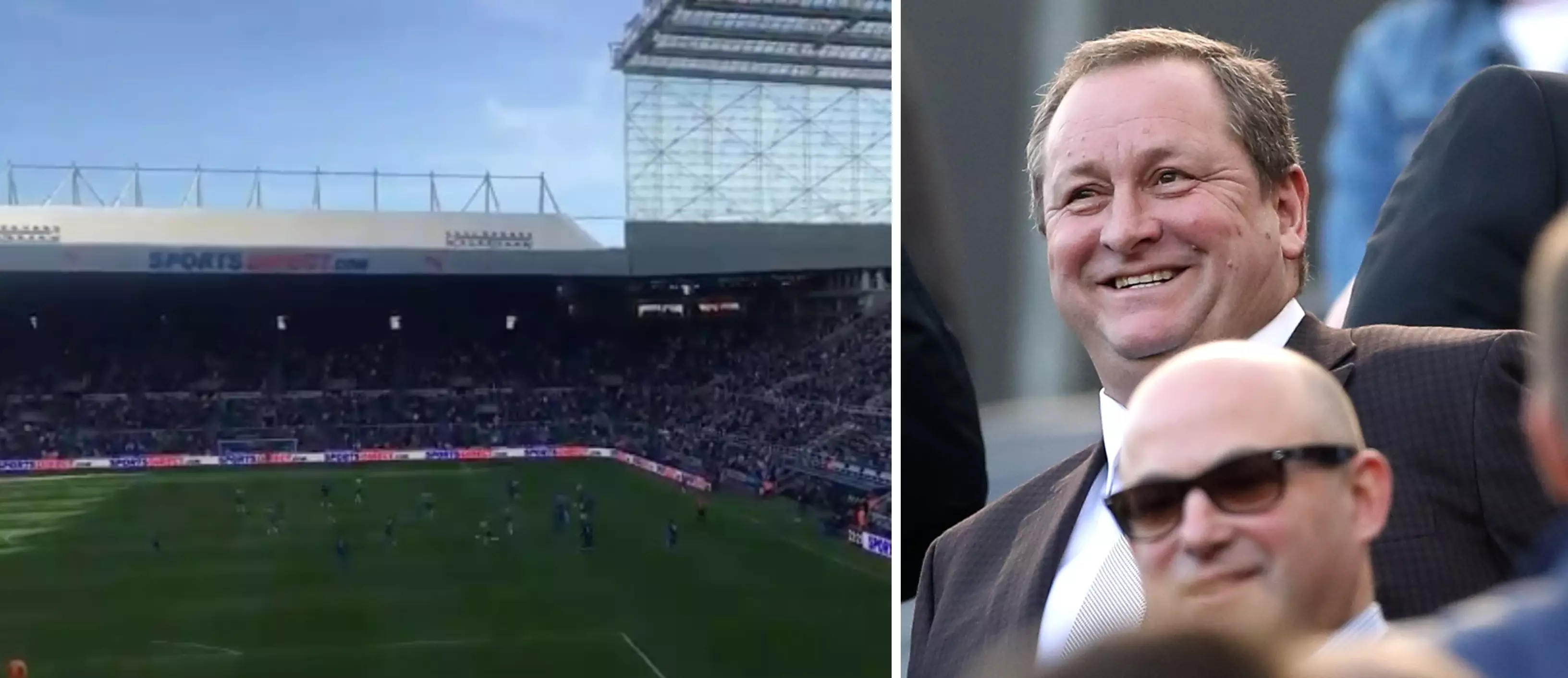 Mike Ashley Laughs At Newcastle Fans Chanting At Him In St James' Park